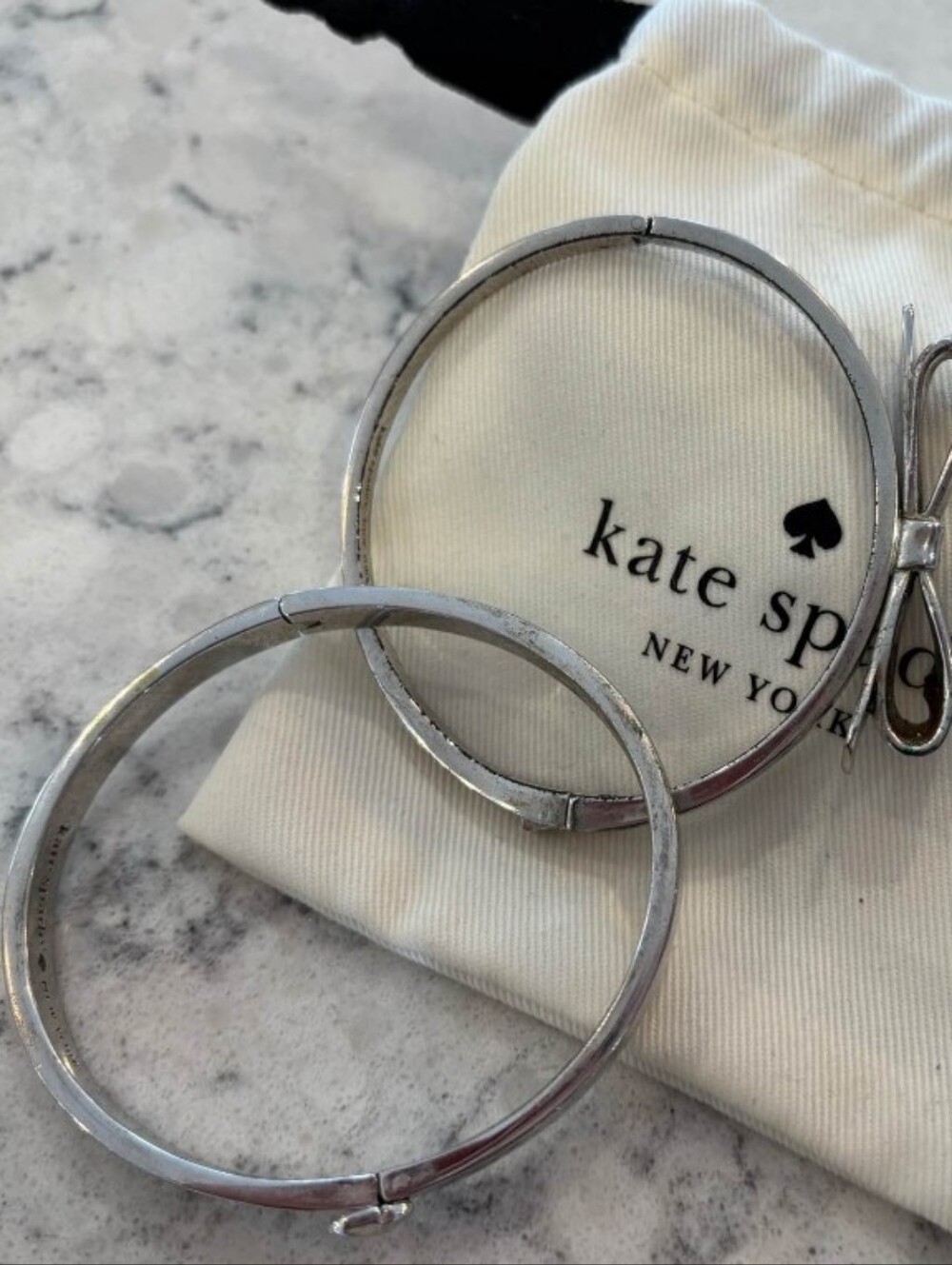 ✨ Set of 2 Kate Spade New York Silver Tone Bracelets ✨